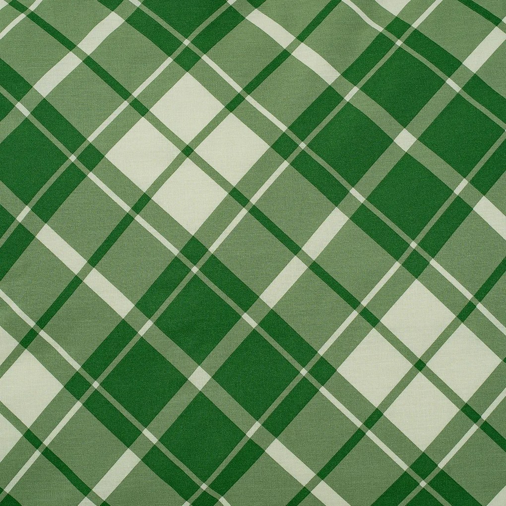 Lenjerie de pat din bumbac 4Home Scotch verde, 140 x 200 cm, 70 x 90 cm
