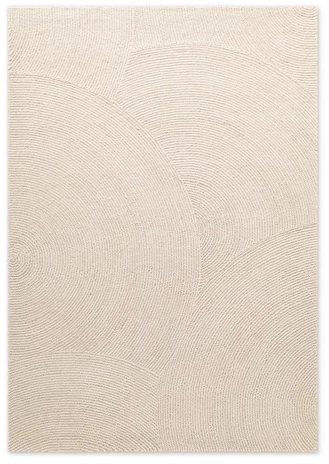 Covor în culoare naturală deschisă, țesut manual, din lână 200x300 cm Eleni Natural White – Hanse Home