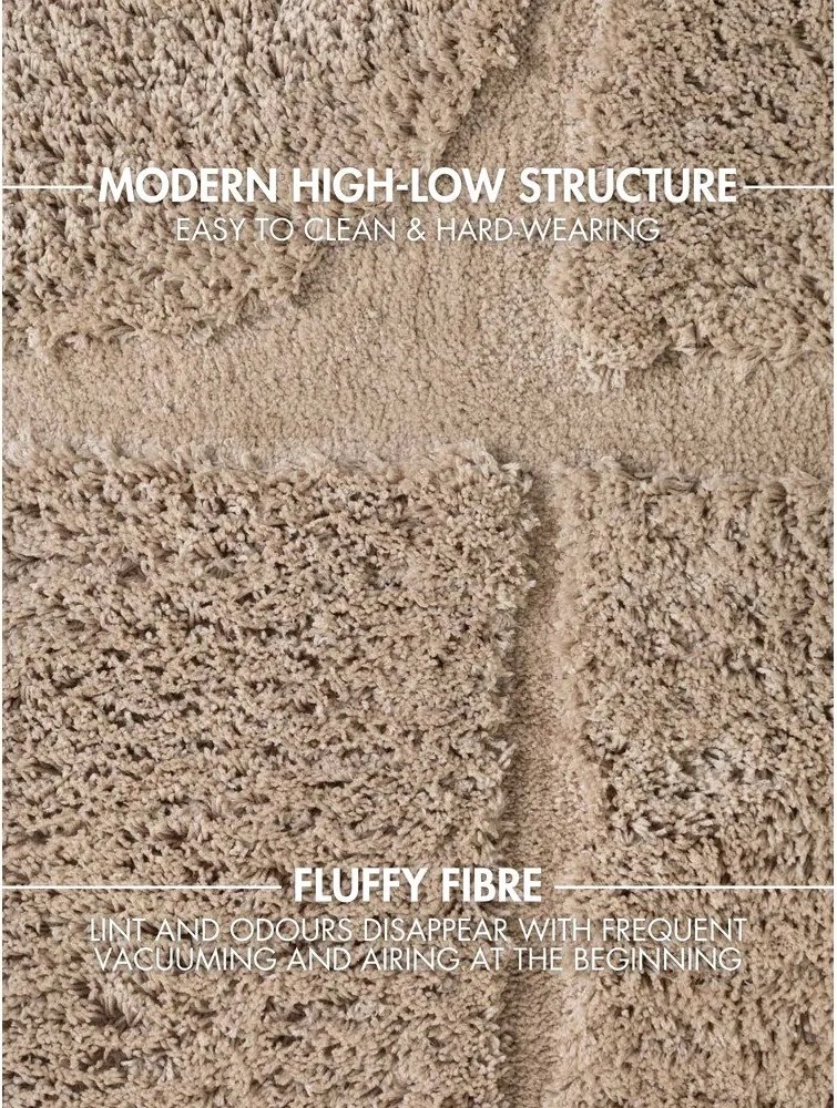 Covor bej țesut manual 80x150 cm Lambeth Jasper – Ted Baker