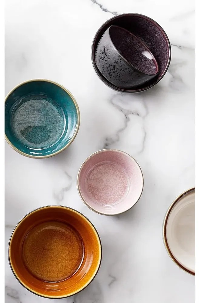 Bol mic verde/negru din gresie Gastro Green/Black – Bitz