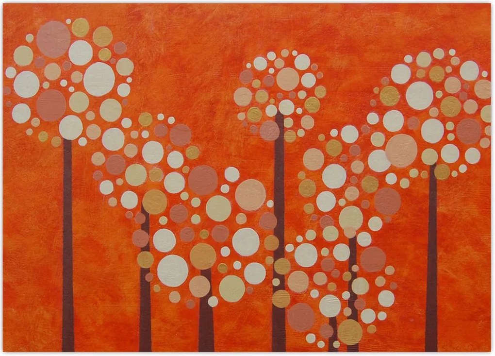 Tablou - Pădurea portocalie (70x50 cm)