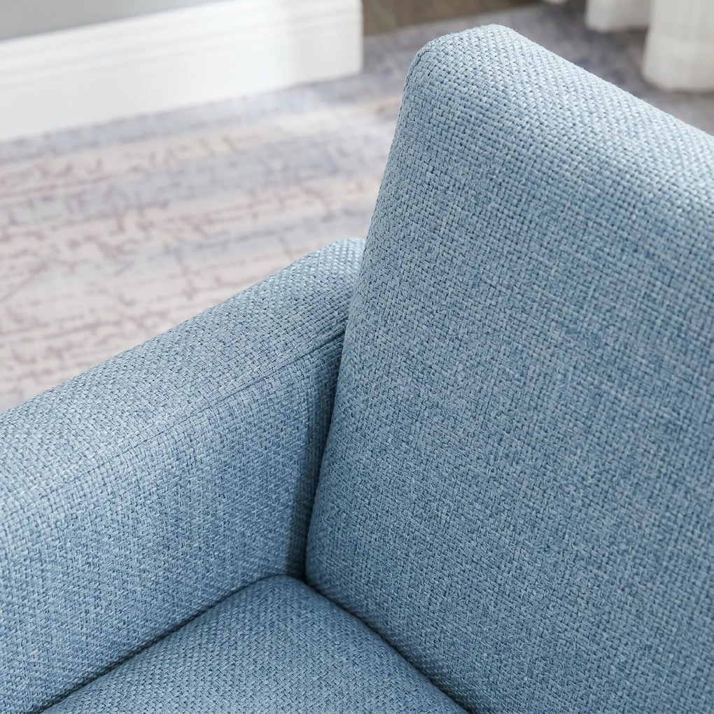 HOMCOM Scaun pentru Camera Copiilor în Material Textil Max. 65 kg 49x45x44cm Albastru | Aosom Romania