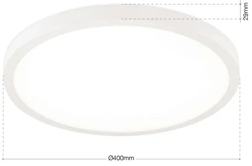 Orion - Plafonieră LED dimabilă DISC, 30W/230V, 2700/3000/4000K, Ø 40 cm, alb