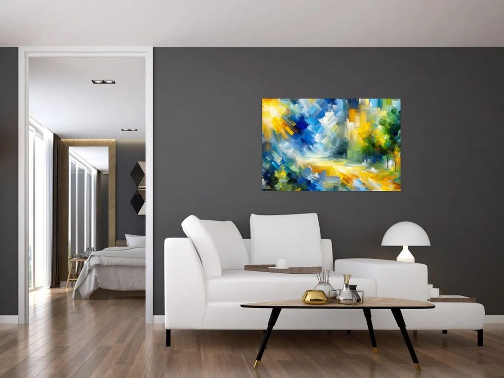 Tablou - Zi însorită abstractă (90x60 cm)