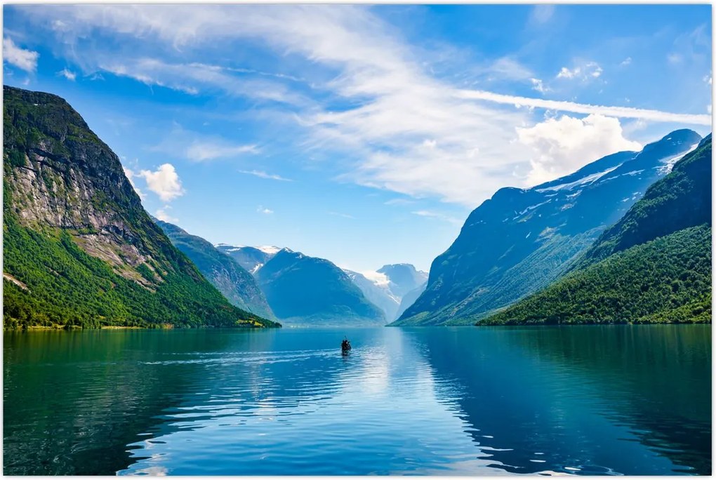 Tablou - Lacul Lovatnet (90x60 cm)
