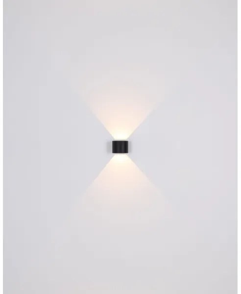 Aplică LED de exterior VERONIKA 2xLED/3W/230V IP44 negru Globo 34168RB