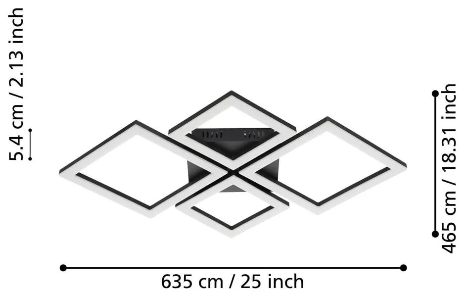 Plafonieră smart LED 42 W PARANDAY-Z – EGLO