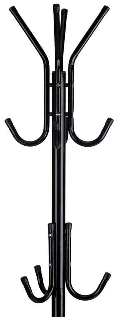 Umeraș în picioare cu 11 umerașe negru