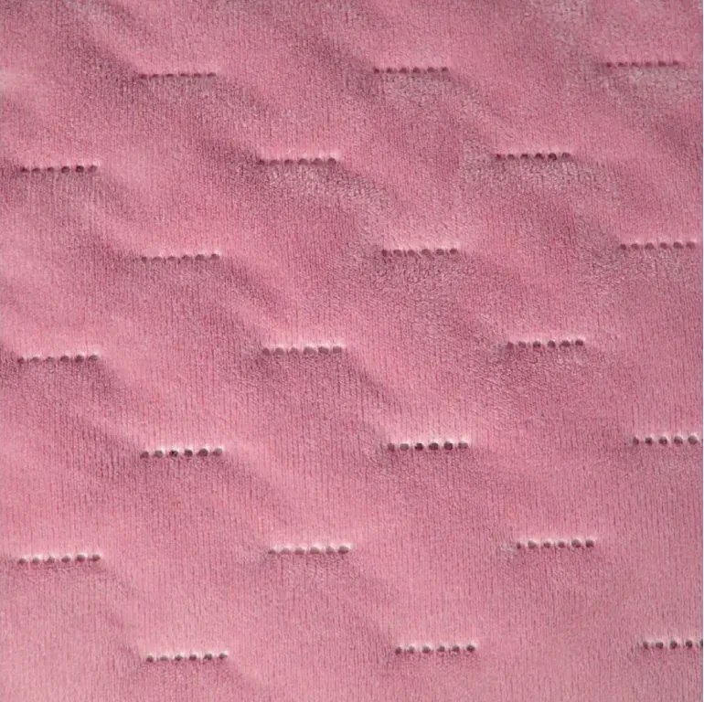 Cuvertura de pat din catifea ASTRALIA, roz Dimensiune: 200 x 220 cm