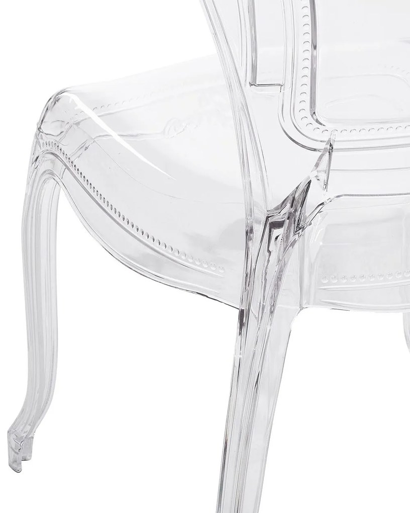 Set 2 buc. scaune pentru sufragerie Vitton (transparent). 1009867