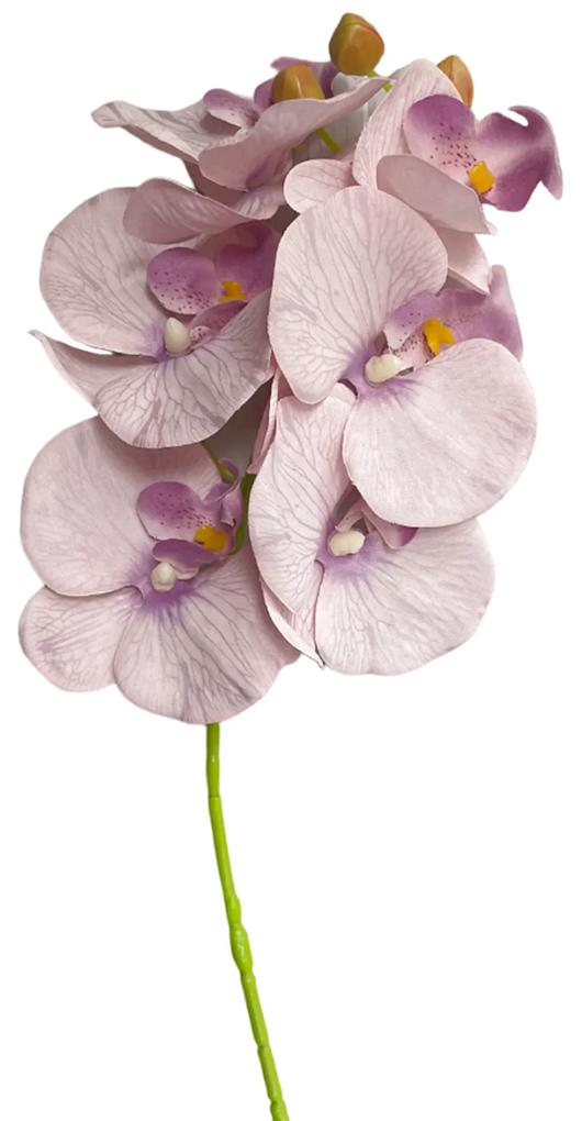 Orhidee roz artificiala, Gloria, 70cm