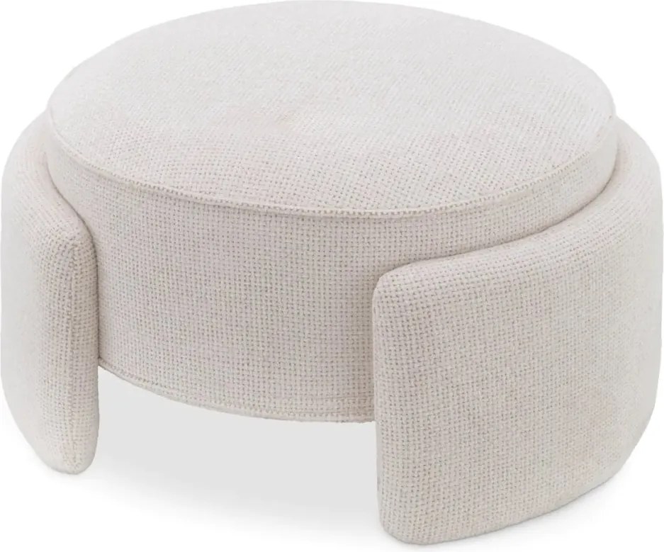 Taburete modern design LUX Ortega, Lyssa off-white