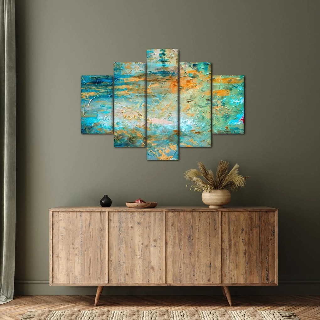 Tablou - Abstract albastru (150x105 cm)