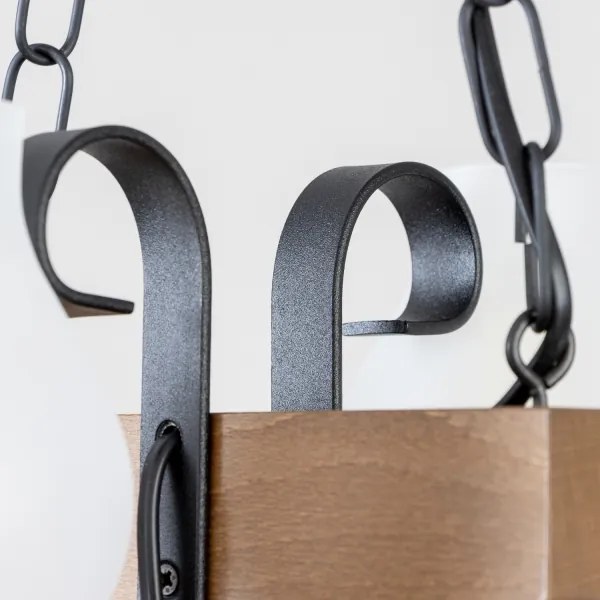 Lustră pe lanț Brilagi QUEEN 2xE14/40W/230V fag/nuc