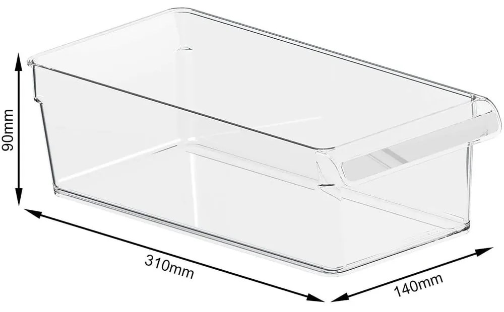 Organizator de frigider din plastic Loft – Rotho