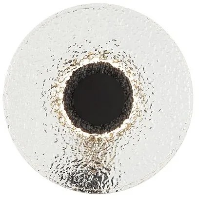 Aplica de perete design modern LED DECO negru/ transparent