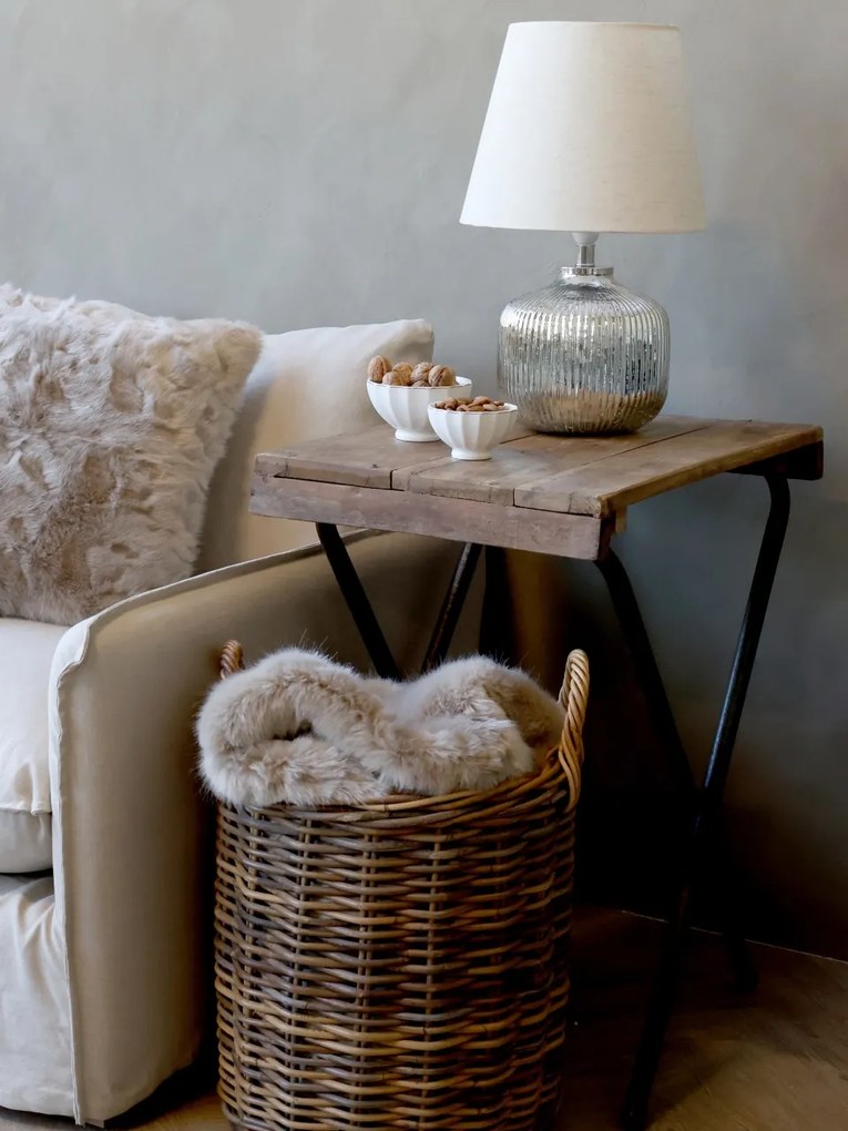 Masuta plianta, din lemn reciclat, aspect rustic, Grimaud - Mara