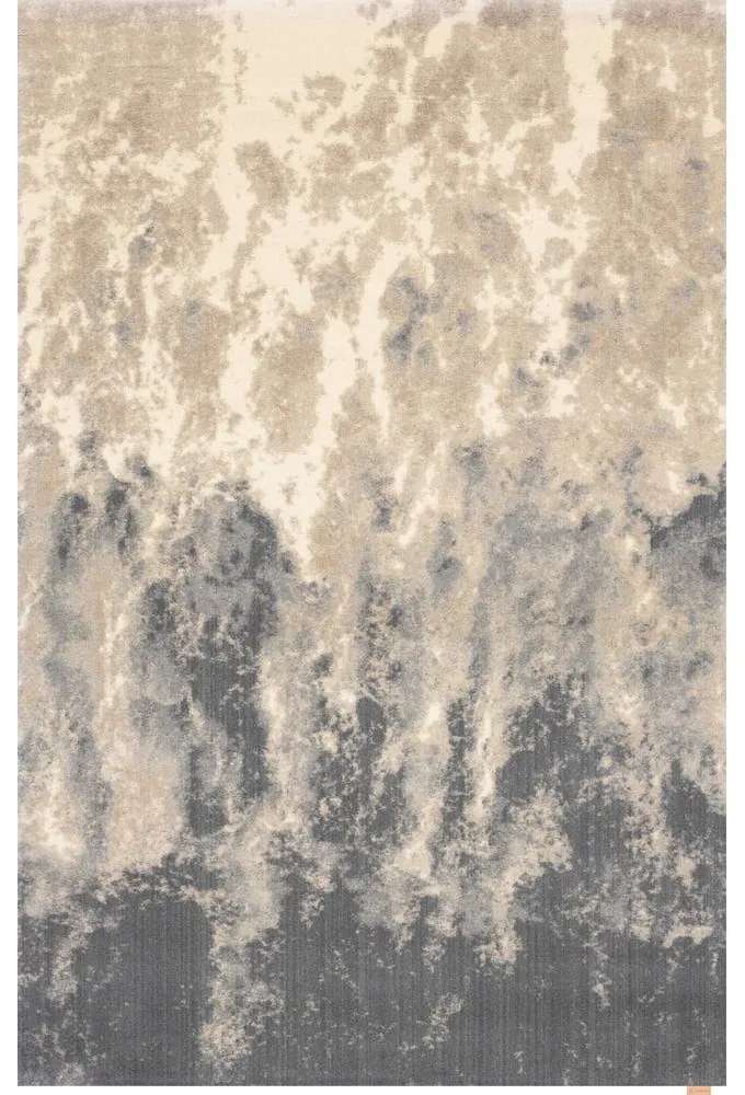 Covor gri/bej din lână 200x300 cm Niagara graphite – Agnella