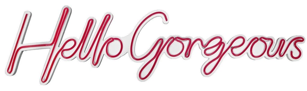 Aplica de Perete Neon Hello Gorgeous, 75 x 18 cm