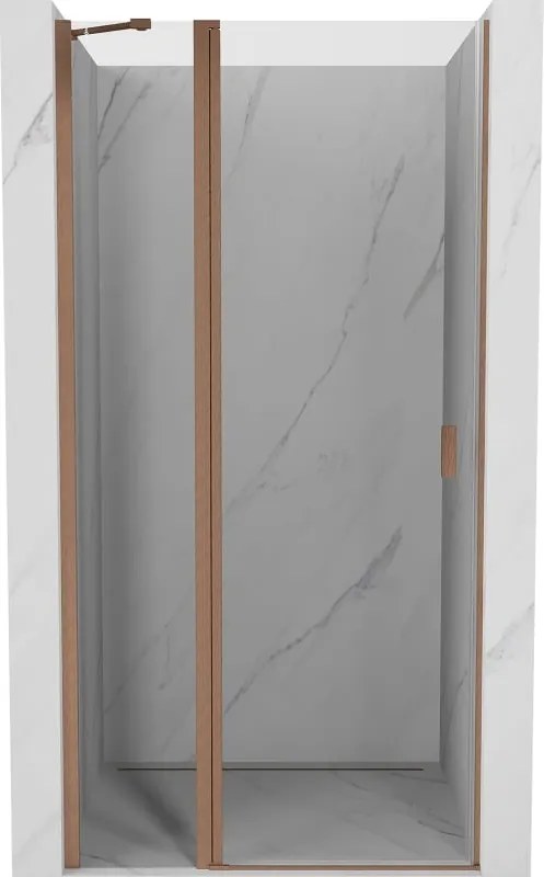 Mexen Mist ușă de duș rabatabilă 100 cm, transparentă, cupru periat - 8A4-100-000-65-00