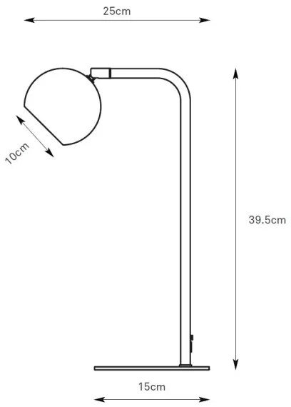 Markslöjd 109032 - Lampă de masă POP 1xGU10/7W/230V gri