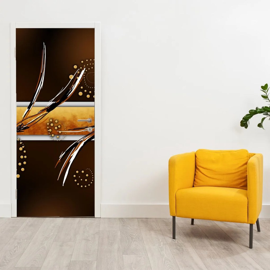 Fototapet pentru ușă - Fluturi abstract (95x205cm)