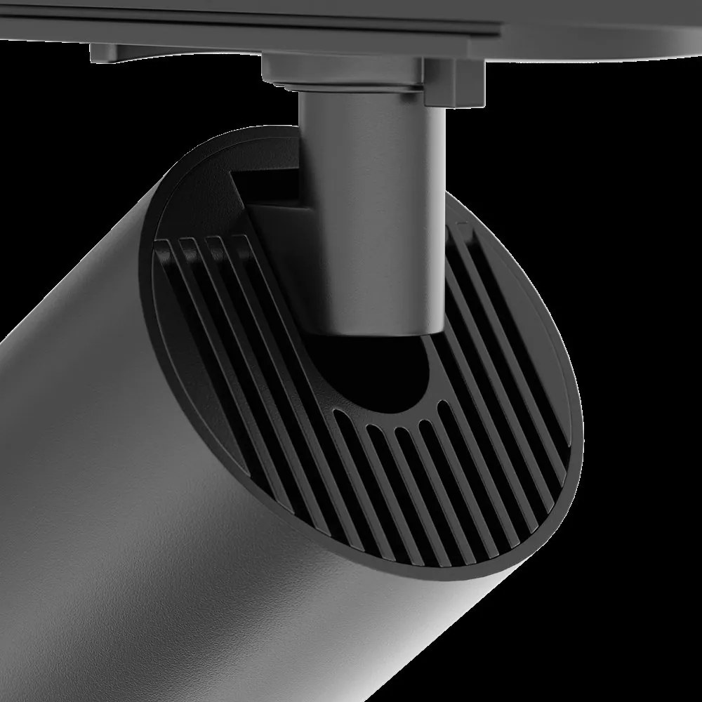 Spot LED dimabil, accesoriu pentru sinele monofazate Unity, Focus Zoom negru