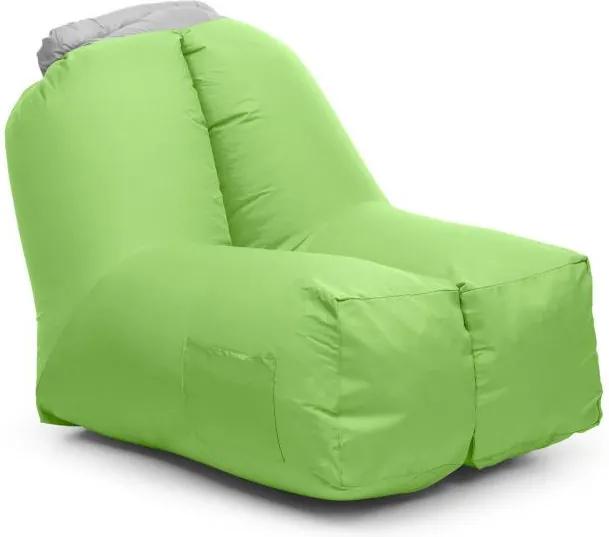 Blumfeldt Airchair, scaun gonflabil, 80x80x100cm, rucsac, lavabil, poliester, verde