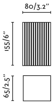 Aplică FARO 40568 SOLE 2xGU10/8W/230V cărămiziu canelat dreptunghiular