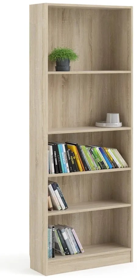 Bibliotecă Tvilum Basic, 79x203 cm, alb