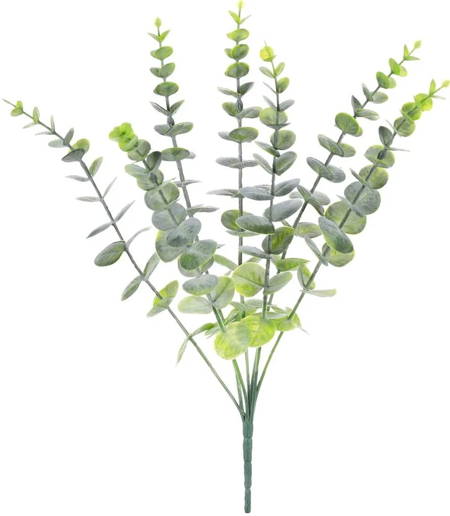 Plantă artificială Eucalipt verde, 19 x 19 x 39 cm