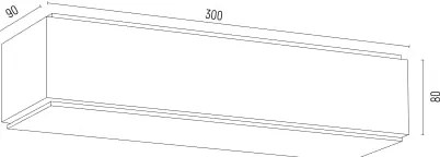 Aplică CARLSON 1xE27/15W/230V 30 cm negru Argon 8366