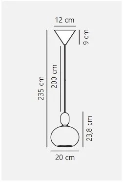 Lustră pe cablu Nordlux NOTTI 1xE27/40W/230V gri