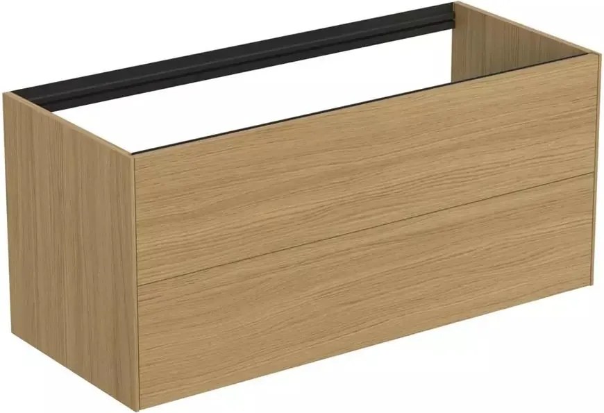 Dulap baza suspendat Ideal Standard Atelier Conca finisaj stejar deschis 2 sertare 120 cm