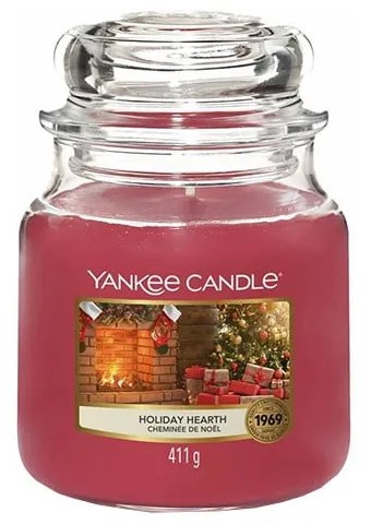 Lumânare parfumată Yankee Candle Holiday Hearth, timp de ardere 65 h