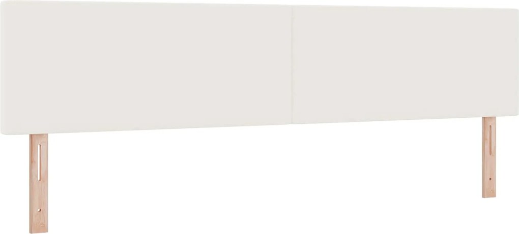 vidaXL Tăblie LED cu benzi LED Crem 200 cm Țesătură din corduroy