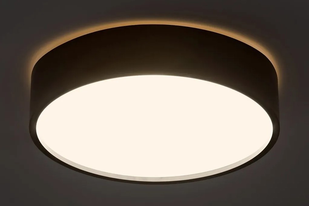 Plafoniera LED design modern Larcia IP44 negru, alb