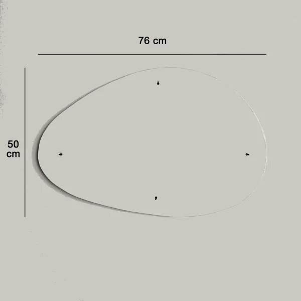 Oglindă de perete PORTO 50x76 cm oval