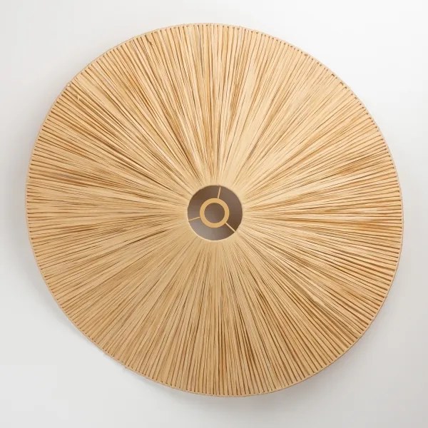 Brilagi - Lustră LED suspendată pe cablu CERIA BOHO, 1xE27/40W/230V, Ø 80 cm, din rafie