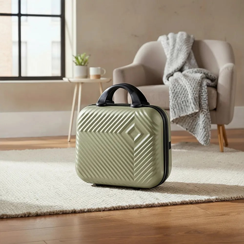 TraveLux Pro valiză manuală cu capac dur 28x36x16 cm verde măslin