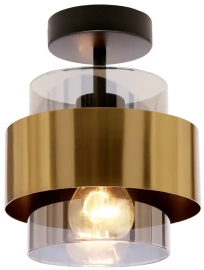 Lustră aplicată SPIEGA 1xE27/60W/230V auriu/negru