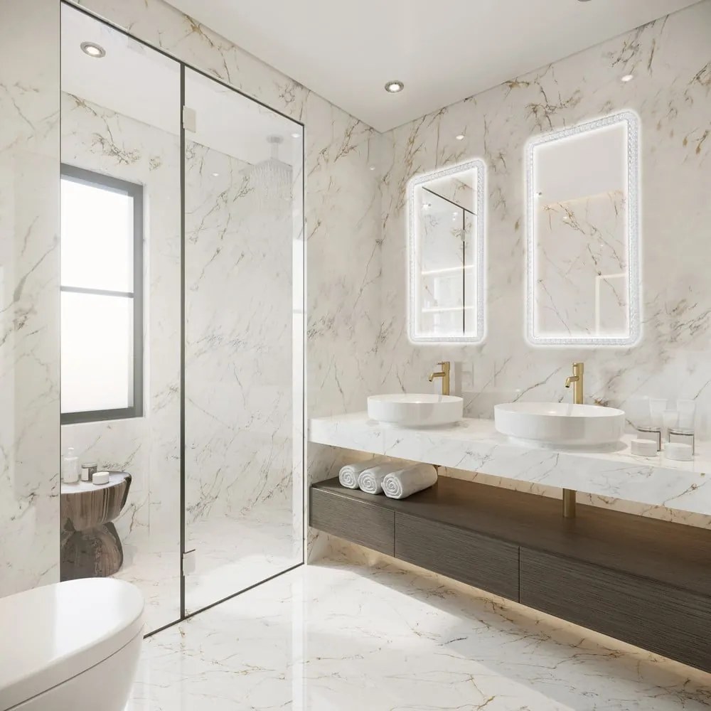 Oglindă de perete cu led 37x70 cm Yuna – Mirrors and More