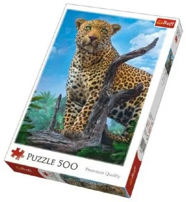 Puzzle Leopard sălbatic 500 piese 34x48cm