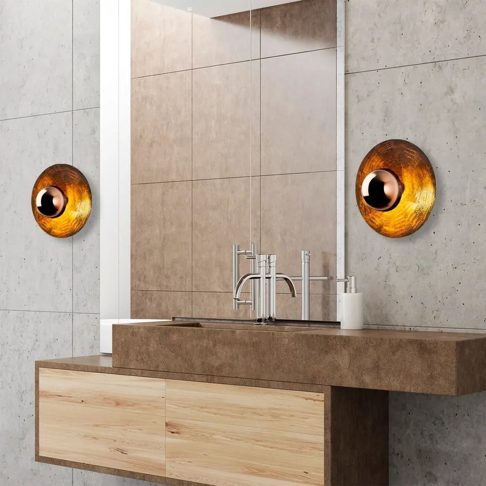 Aplică de perete arămie ø 38 cm Kurt – Opviq lights