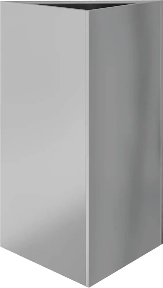 vidaXL Jardinieră de grădină, 50x43x75 cm, oțel galvanizat, triunghi