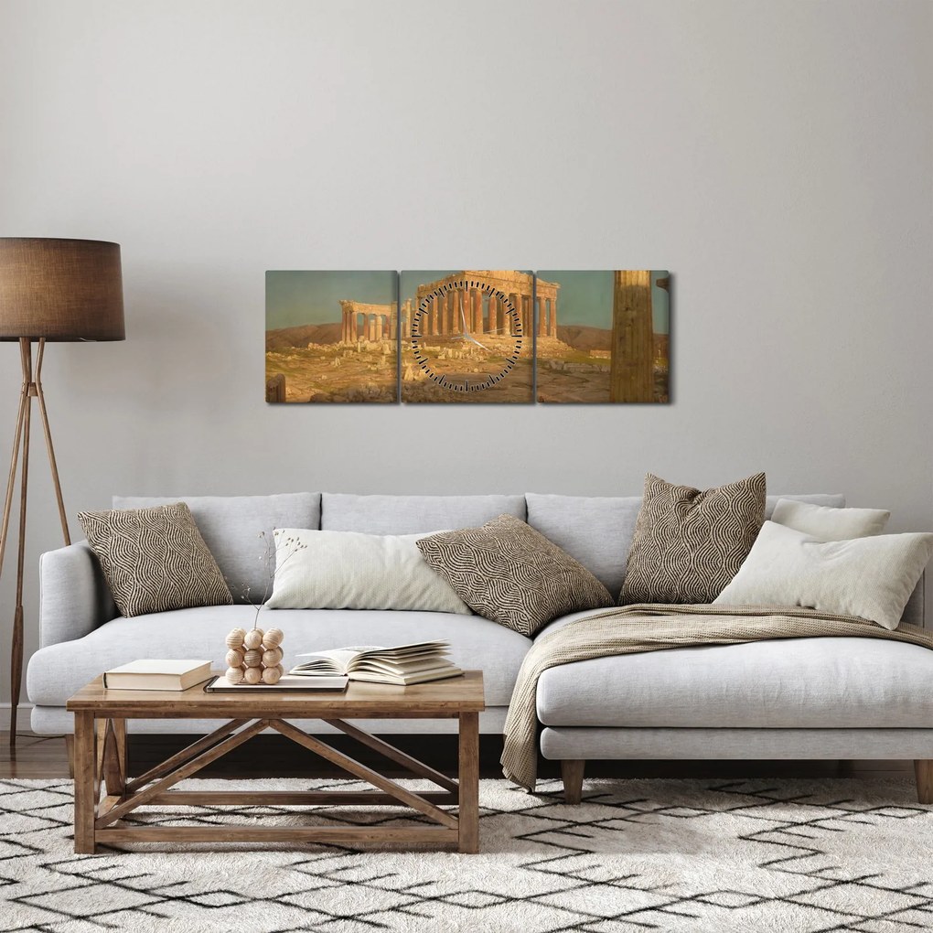 Tablou - Frederic Edwin Church, The Parthenon, reproducere (cu ceas) (90x30 cm)