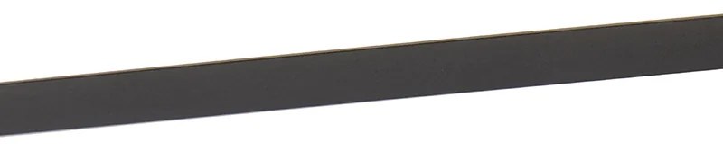Plafoniera neagra 40 cm incluzând LED cu telecomandă - Live