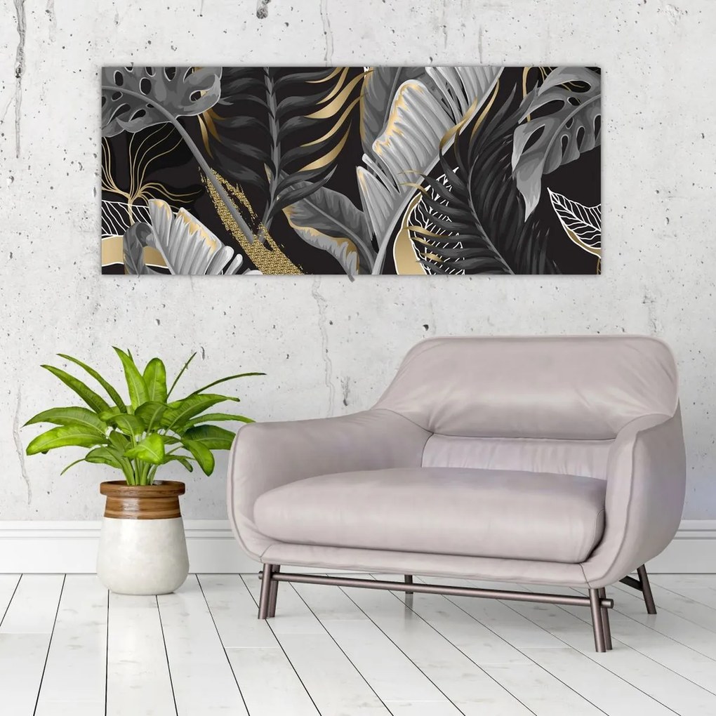 Tablou - Jungla de aur (120x50 cm)