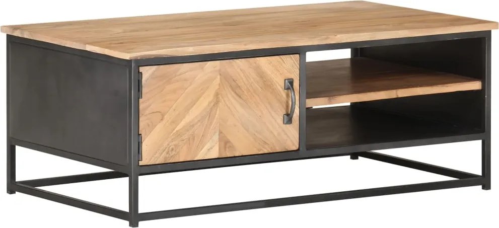 vidaXL Măsuță de cafea, 90x50x35 cm, lemn masiv de acacia