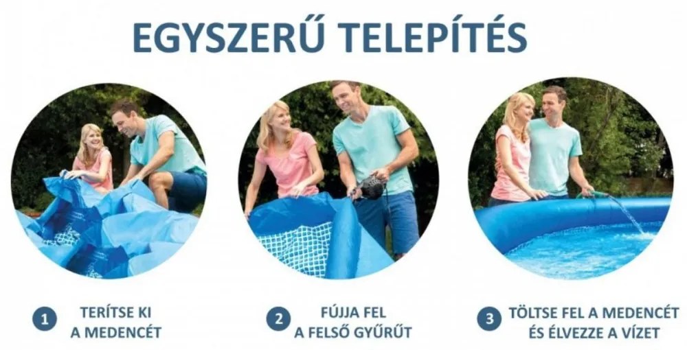 Piscină gonflabilă cu margini 3,05 m x 76 cm